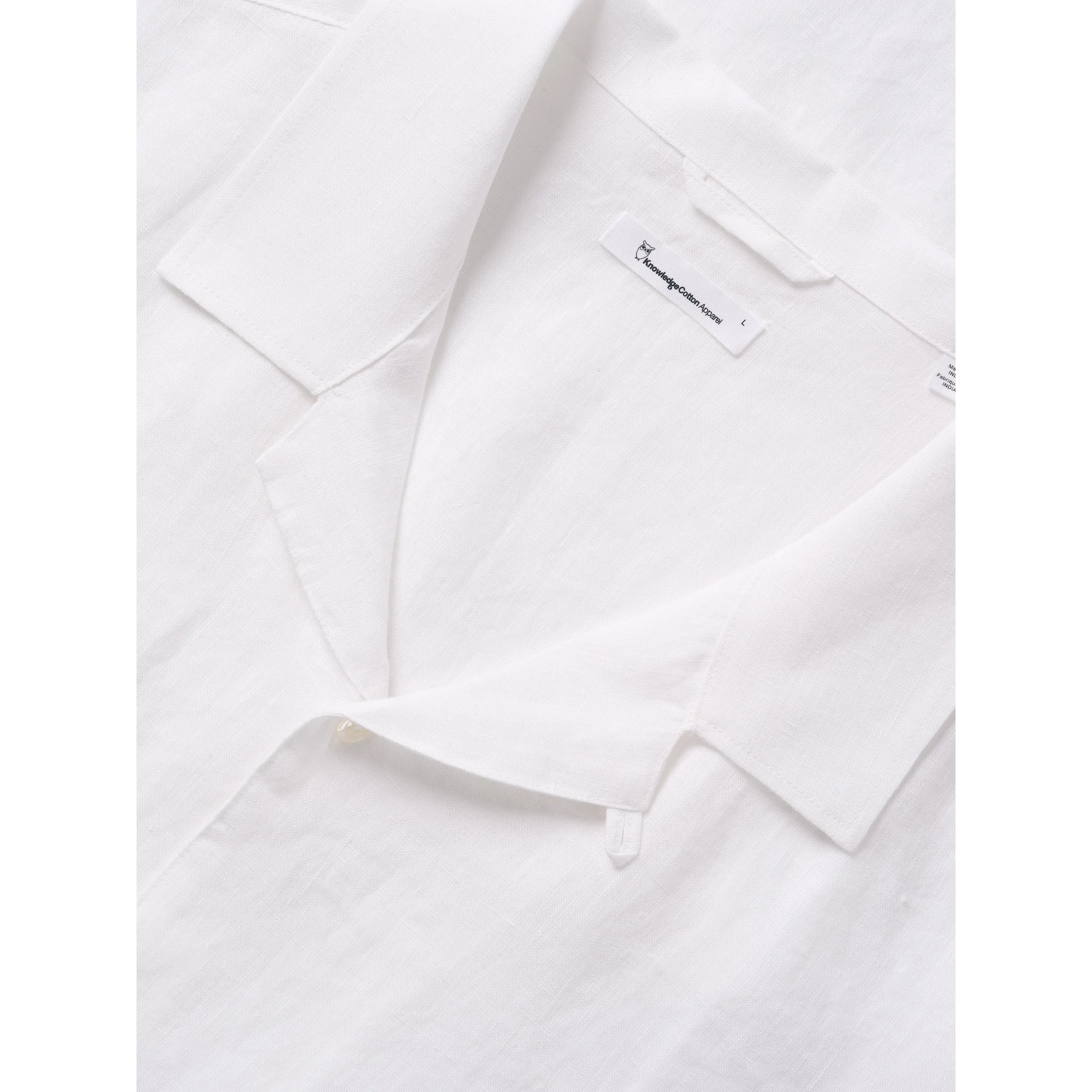 Box Fit Short Sleeved Organic Linen Shirt Made Of Organic Linen